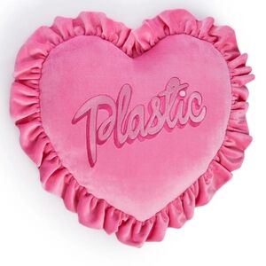 NWT Sold Out Dolls Kill Home- Barbie 'Plastic' Diva Dynasty Pink Heart Pillow